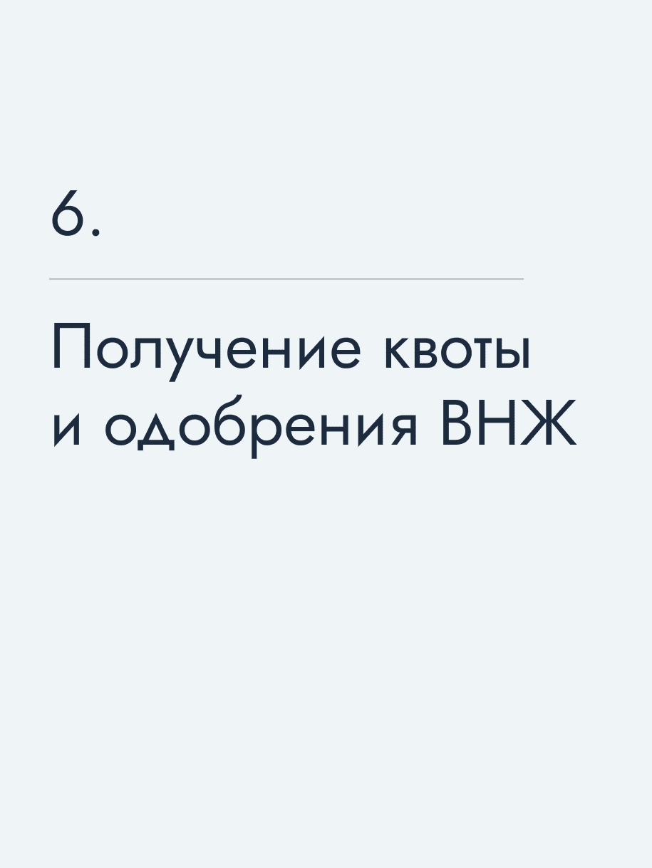 Получение квоты и одобрения ВНЖ
