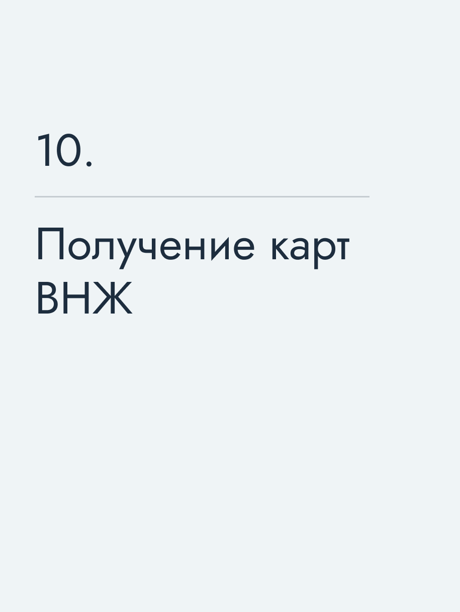 Получение карт ВНЖ
