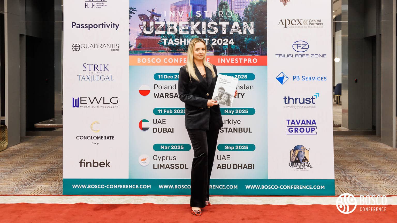 Yulia Veremeva and Elena Klimovskaya represent Passportivity at InvestPro Tashkent 2024