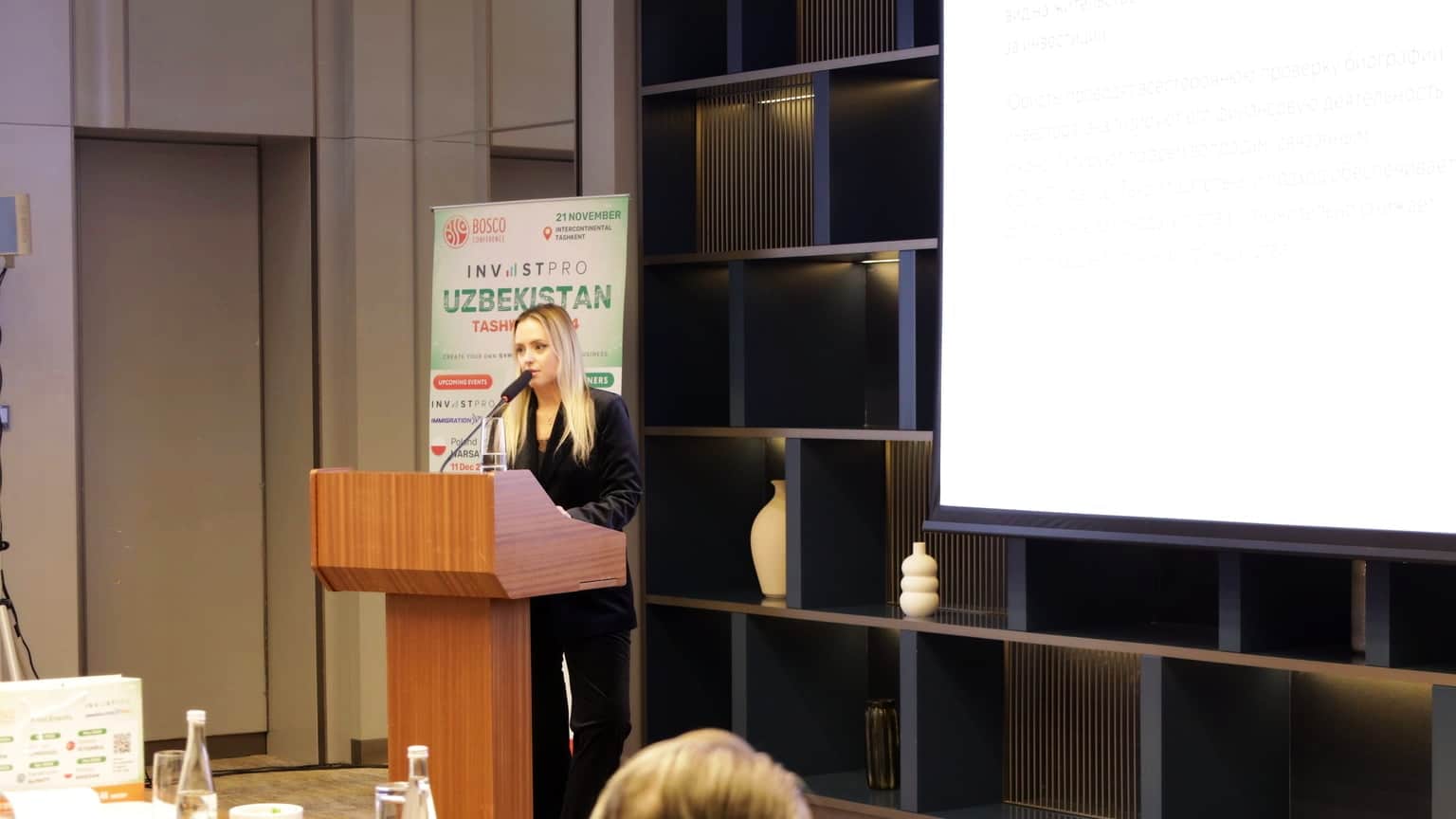 Yulia Veremeva and Elena Klimovskaya represent Passportivity at InvestPro Tashkent 2024